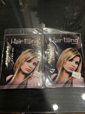 Rhinestone Hair Bling Clip - clear